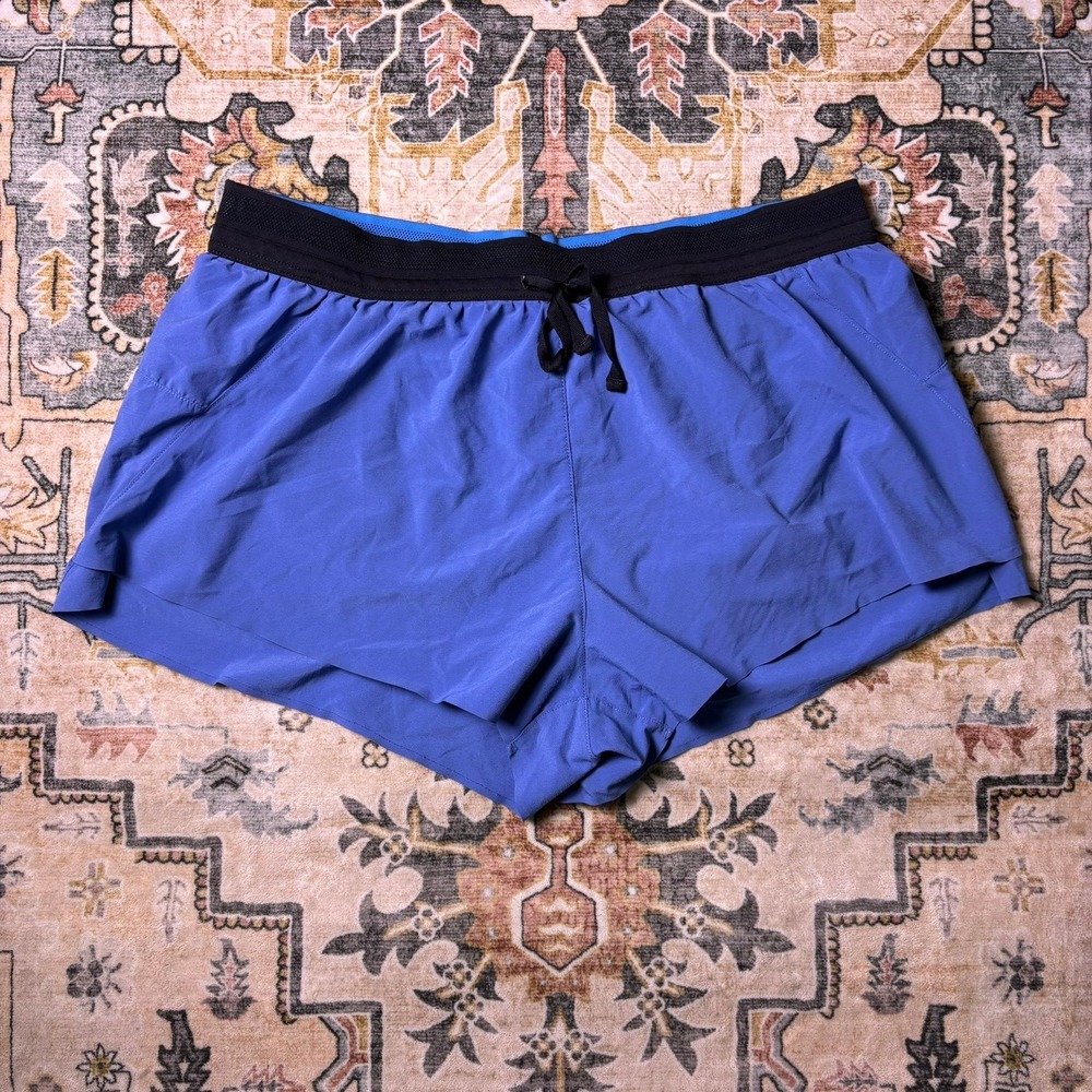 Janji AFO Vent Multi Running Shorts Blue Large 3 Inch Inseam Athletic Outdoors